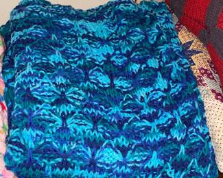 Vintage Handmade Crotched Blanket