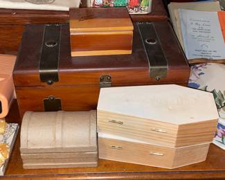 Assorted Wooden Boxes