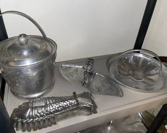 Collection Of Pewter, Tin, & Hammered Metal Wares