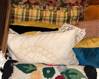 Vintage Decorative Pillows & Seat Cover