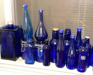 Cobalt Blue Glass Bottles