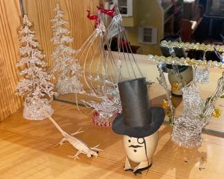 Crystal Figurines & Hand Decorated Egg