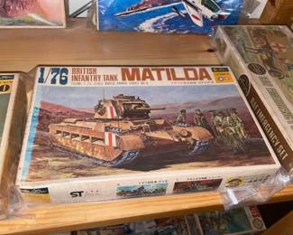 INCREDIBLE Collection Of Model Kits Spanning Many Decades & Brands Such As Matchbox (Mostly Military Related W/ Some Still SEALED!)