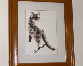 Framed Cat Wall Art