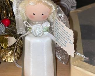 Handmade Angel Salt Shaker Ornament
