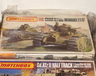 INCREDIBLE Collection Of Model Kits Spanning Many Decades & Brands Such As Matchbox (Mostly Military Related W/ Some Still SEALED!)