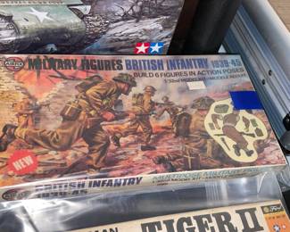 INCREDIBLE Collection Of Model Kits Spanning Many Decades & Brands Such As Matchbox (Mostly Military Related W/ Some Still SEALED!)