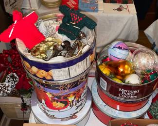 Christmas Ornaments & Tins