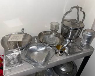 Collection Of Pewter, Tin, & Hammered Metal Wares