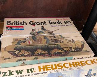 INCREDIBLE Collection Of Model Kits Spanning Many Decades & Brands Such As Matchbox (Mostly Military Related W/ Some Still SEALED!)