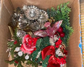 Vintage Christmas Floral Picks
