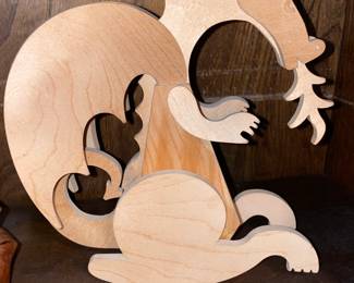 Wooden Fire Breathing Dragon (Signed!)