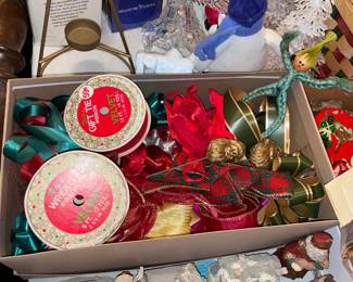 Christmas Ribbon & Floral Picks