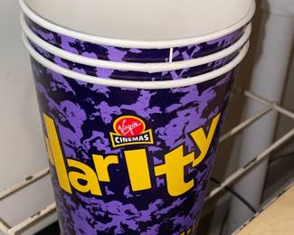 Vintage Virgin Theaters Popcorn Buckets