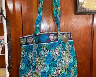 NEW Blue Floral Handbag (Vera Bradley Style)