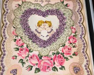 Antique Paper Valentine's Day Card