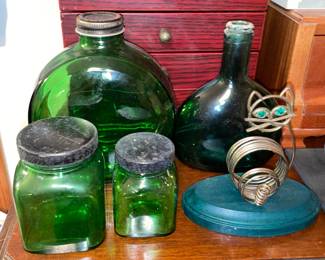 Green Glass Bottles