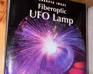 NEW Sharper Image Fiberoptic UFO Lamp