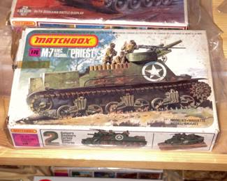 INCREDIBLE Collection Of Model Kits Spanning Many Decades & Brands Such As Matchbox (Mostly Military Related W/ Some Still SEALED!)