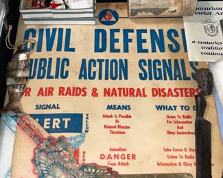 ORIGINAL Civil Defense Paper Poster
