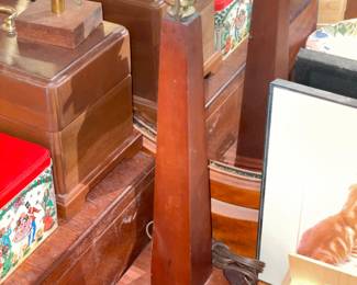BEAUTIFUL Antique Craftsman Style Wooden Table Lamp