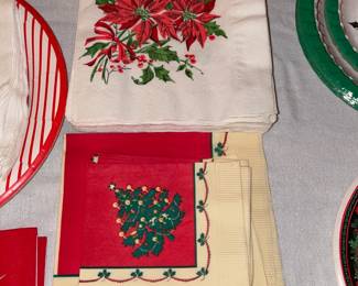 Vintage Christmas Paper Goods (Napkins, Plates, Cups, Etc.)