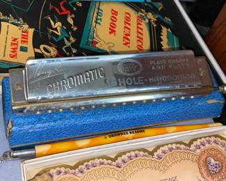Antique Chromatic Harmonica