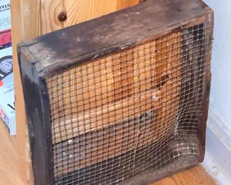Antique Wooden Sifting Pan