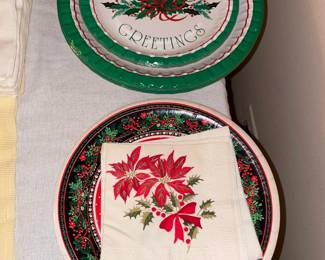 Vintage Christmas Paper Goods (Napkins, Plates, Cups, Etc.)