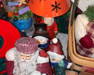 Santa & Snowmen Figurines