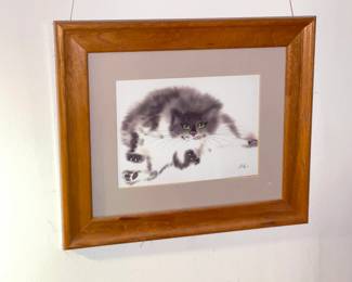 Framed Cat Wall Art