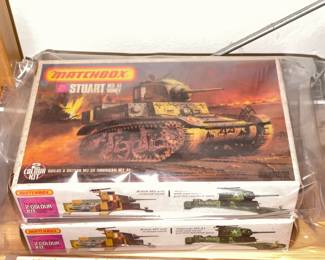 INCREDIBLE Collection Of Model Kits Spanning Many Decades & Brands Such As Matchbox (Mostly Military Related W/ Some Still SEALED!)