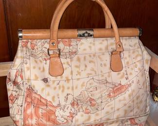 Map Themed Handbag