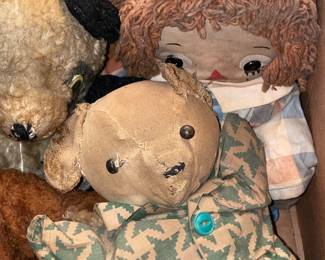 Antique Teddy Bears & Assorted Plush