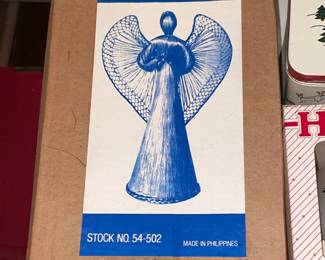 Vintage Azure Blue Angel W/ Original Box (Philippines)