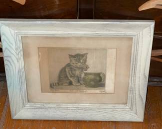 Framed Cat Artwork