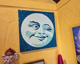 Moon and sun original art 