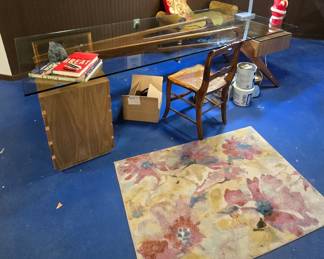 Danish modern nine foot desk