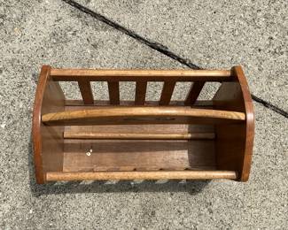 Wooden Magazine Rack