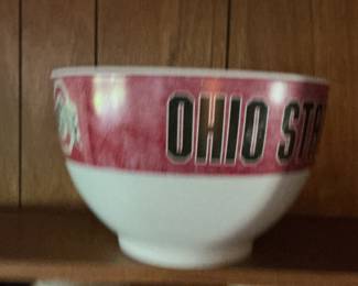 Eeyore Ceramic Cookie Jar and Ohio State Bowl