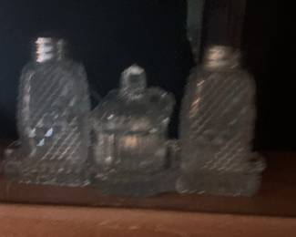 Assorted Pressed Glass Tableware and Decor