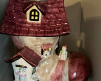 Vintage "Old Woman Who Lived in a Shoe" Cookie Jar