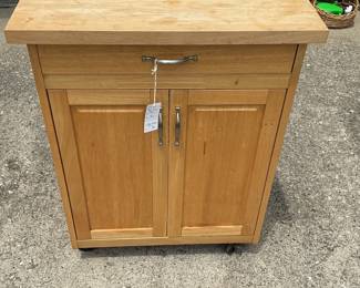 Homestyles Create-a-Cart Natural Wood Kitchen Cart