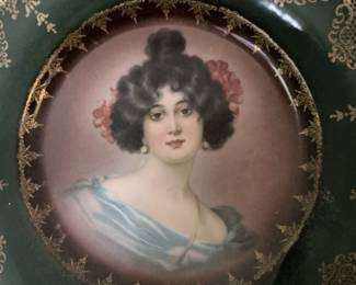 Royal Vienna Style Hand Painted Portrait Plate