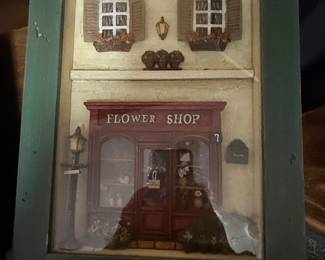 DIY Miniature Flower Shop Book Nook Kit Diorama