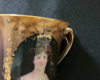 Victorian Portrait Demitasse Coffee Set - Bavaria