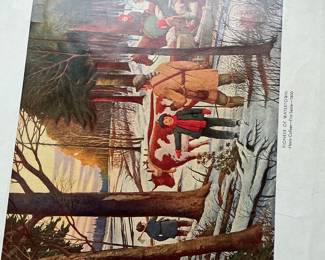 Pioneer of Watertown - Henry Coffeen, First Settler - 1800 Lithograph