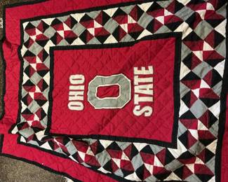 Ohio State Buckeyes Quilted Throw Blanket