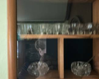 Assorted Pressed Glass Tableware and Decor