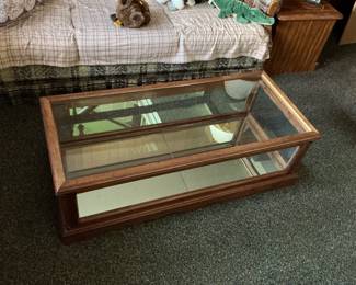 Antique Oak Countertop Display Case
